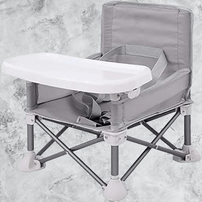 Chaise haute bébé - BabyBoosterSeat™ - Gris - BEBE CHRYSALIDE