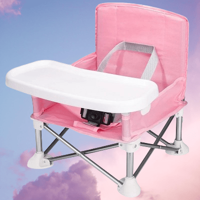 Chaise haute bébé - BabyBoosterSeat™ - Rose - BEBE CHRYSALIDE