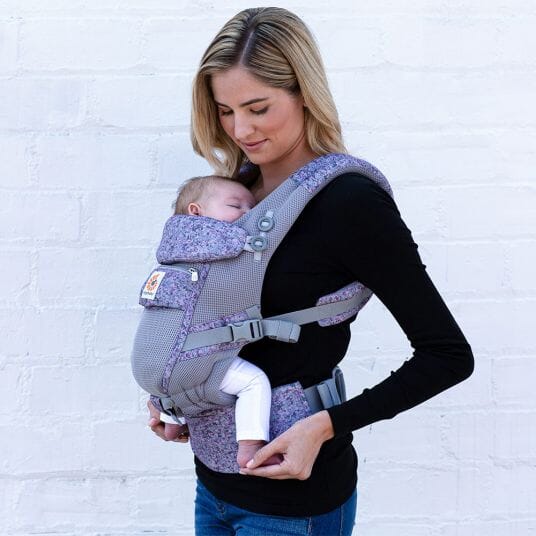 Porte Bébé - BreathBabyBag™ - Mauve Lavande - BEBE CHRYSALIDE