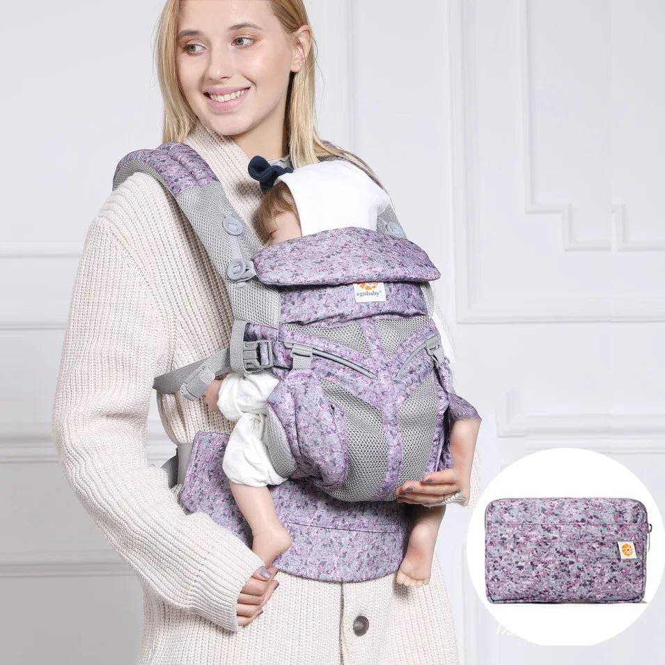 Porte Bébé - BreathBabyBag™ - Mauve Lavande - BEBE CHRYSALIDE